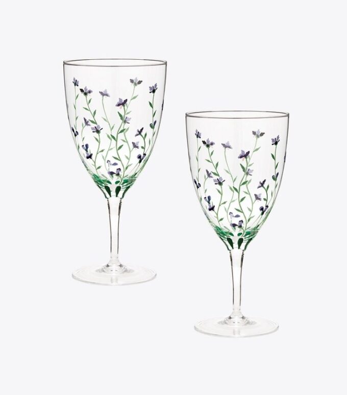 Jolie Fleur vattenglas, set om 2 Jolie Fleur vattenglas, set om 2