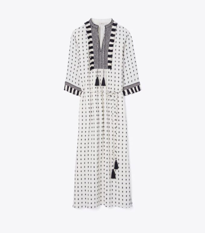 Kaftan med tröjfransar