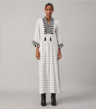 Kaftan med tröjfransar