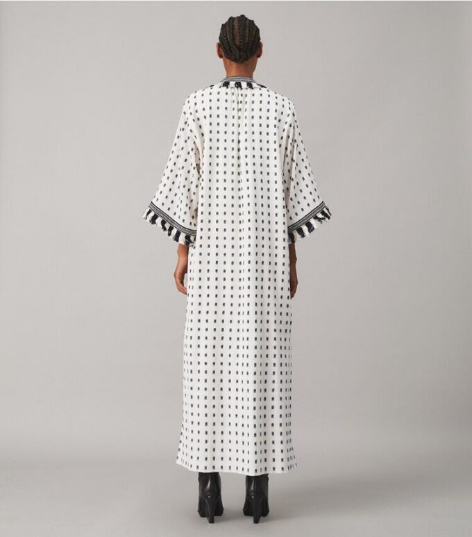Kaftan med tröjfransar