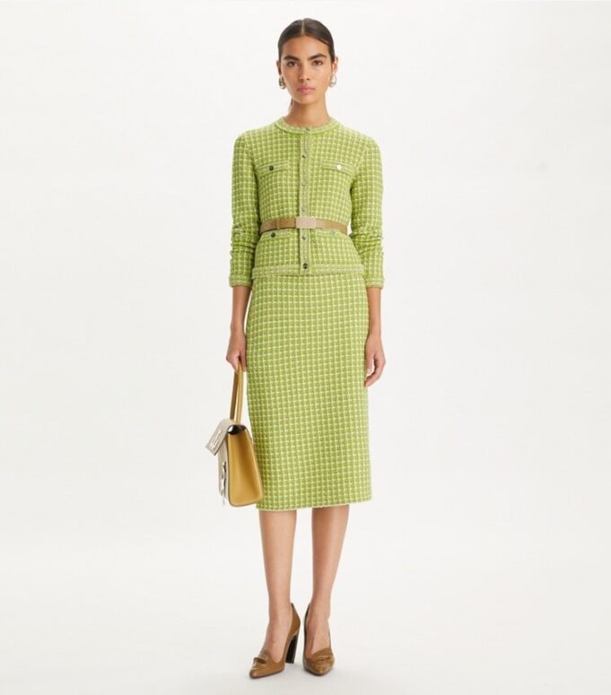 Kendra Jacquard-kofta Kendra Jacquard-kofta