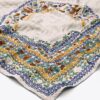 Keramisk platta Broderad överdimensionerad fyrkantig scarf Keramisk platta Broderad överdimensionerad fyrkantig scarf