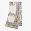 Keramisk platta Broderad överdimensionerad fyrkantig scarf Keramisk platta Broderad överdimensionerad fyrkantig scarf