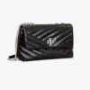 Kira Chevron Textured Small Convertible Shoulder Bag