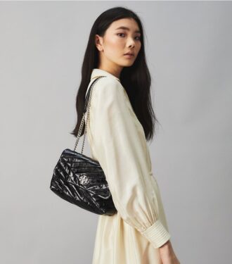 Kira Chevron Textured Small Convertible Shoulder Bag