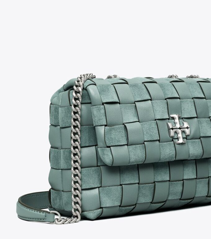 Kira Chevron vävd liten omvandlingsbar axelväska