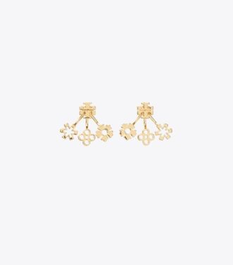 Kira Clover Front-Back Earring