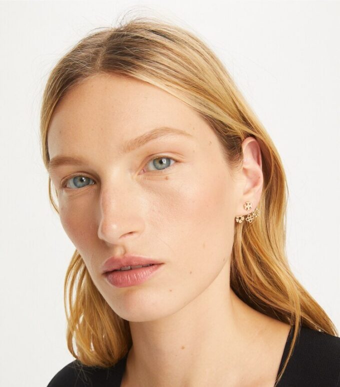 Kira Clover Front-Back Earring Kira Clover Front-Back Earring