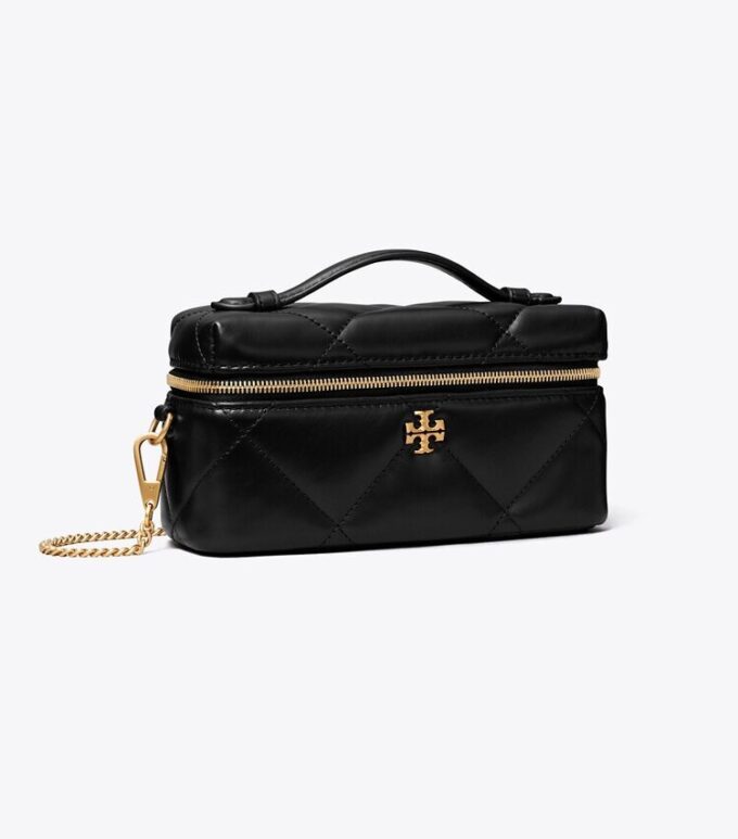 Kira Diamond Quilt Charm East-West Vanity Case Kira Diamond Quilt Charm East-West Vanity Case