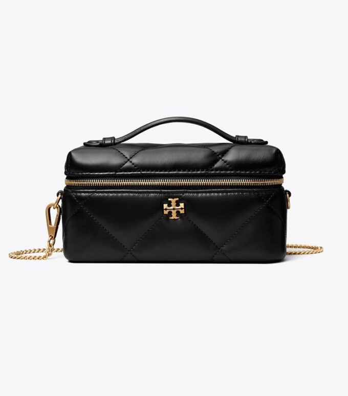 Kira Diamond Quilt Charm East-West Vanity Case Kira Diamond Quilt Charm East-West Vanity Case
