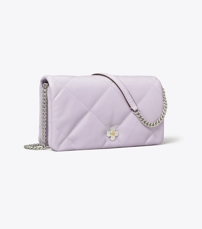 Kira Diamond Quilt Clover Chain Wallet Kira Diamond Quilt Clover Chain Wallet