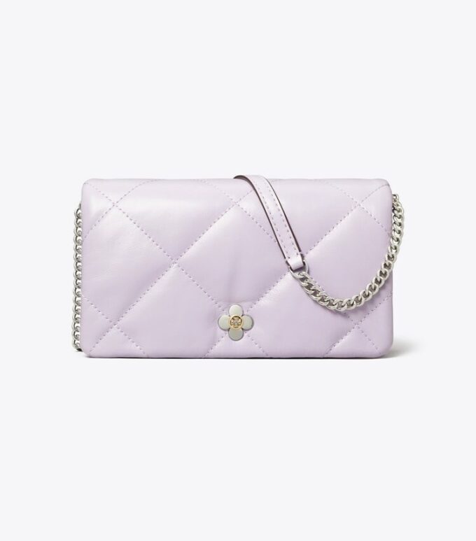 Kira Diamond Quilt Clover Chain Wallet Kira Diamond Quilt Clover Chain Wallet