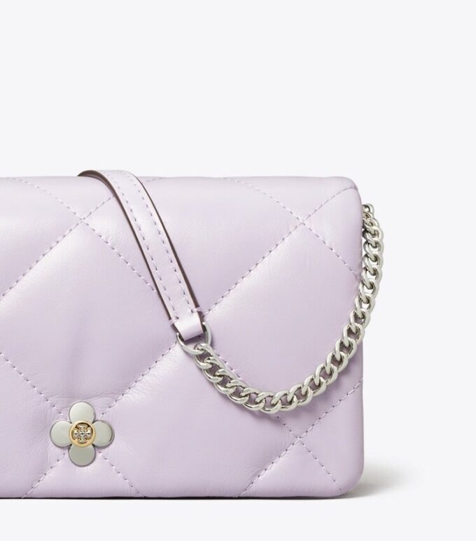 Kira Diamond Quilt Clover Chain Wallet Kira Diamond Quilt Clover Chain Wallet