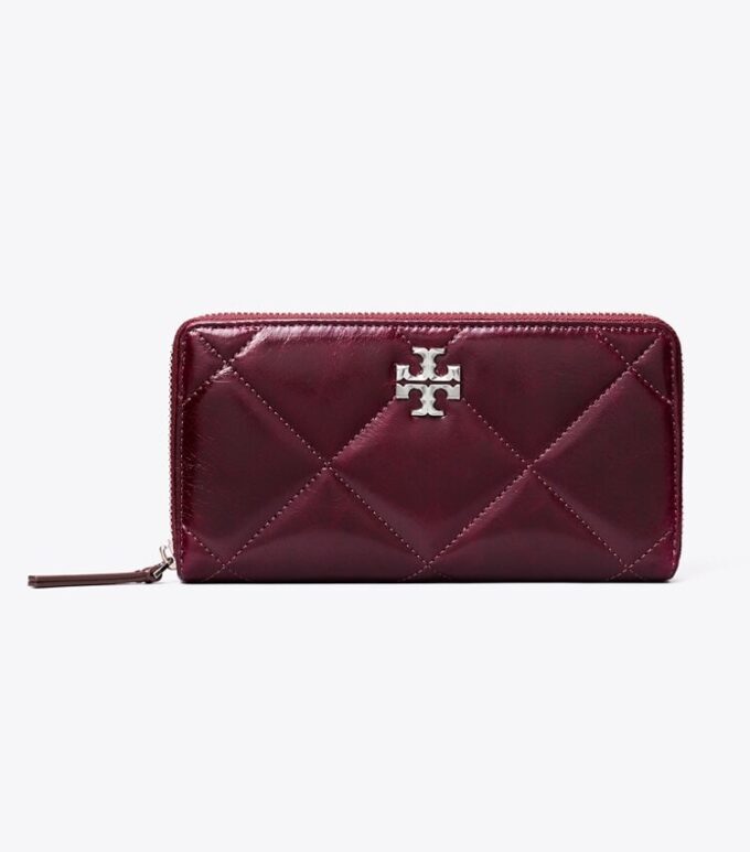 Kira Diamond Quilt Distressed Zip Continental Wallet Kira Diamond Quilt Distressed Zip Continental Wallet