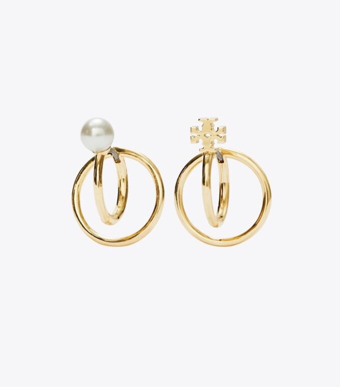 Kira Pearl Double Hoop Earring Kira Pearl Double Hoop Earring