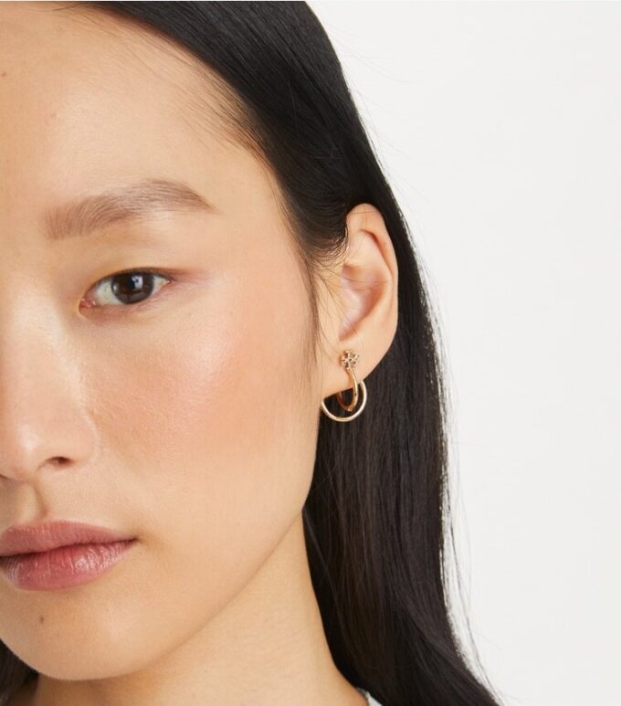 Kira Pearl Double Hoop Earring Kira Pearl Double Hoop Earring