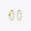 Kira Pearl Hoop Earrings Kira Pearl Hoop Earrings