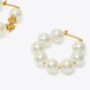 Kira Pearl Hoop Earrings Kira Pearl Hoop Earrings