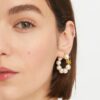 Kira Pearl Hoop Earrings Kira Pearl Hoop Earrings