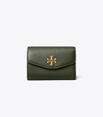 Kira Pebbled Medium Flap Wallet