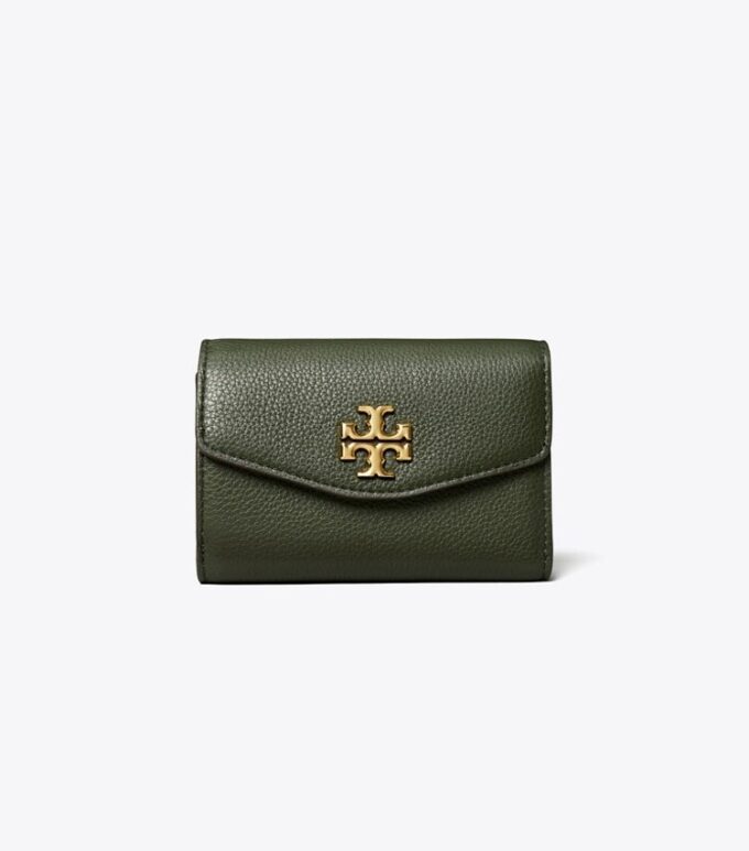 Kira Pebbled Medium Flap Wallet