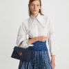 Kira Quilted Denim Small Satchel Kira Quilted Denim Small Satchel