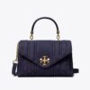 Kira Quilted Denim Small Satchel Kira Quilted Denim Small Satchel