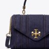 Kira Quilted Denim Small Satchel Kira Quilted Denim Small Satchel