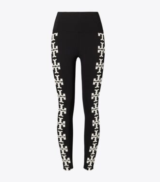Kompressionsleggings med logo, 7/8-längd