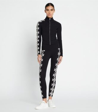 Kompressionsleggings med logo, 7/8-längd