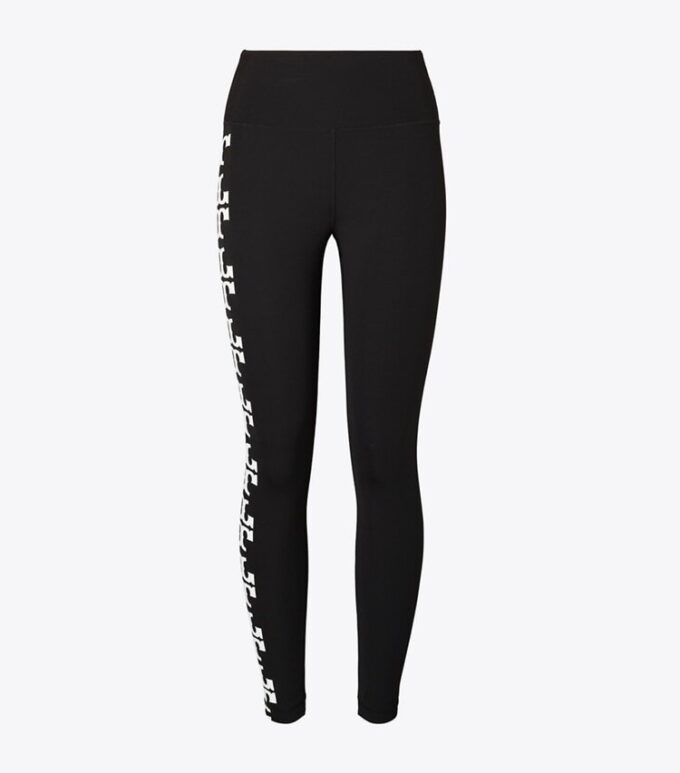 Kompressionsleggings med reflekterande logotyp, 7/8 längd Kompressionsleggings med reflekterande logotyp, 7/8 längd