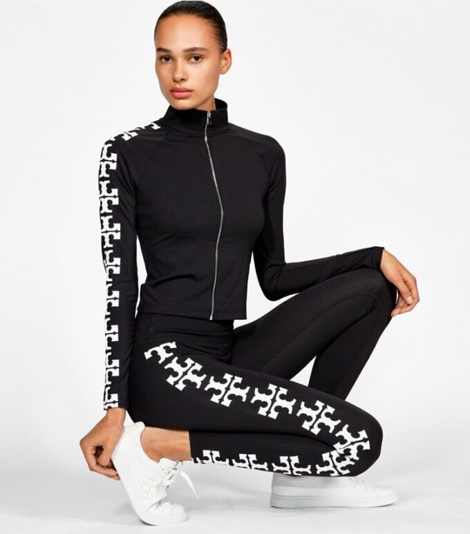 Kompressionsleggings med reflekterande logotyp, 7/8 längd Kompressionsleggings med reflekterande logotyp, 7/8 längd