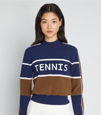 Kort tennis-tröja i tekniskt nylon