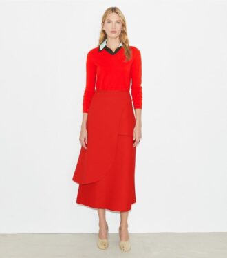 Crepe Wrap Skirt