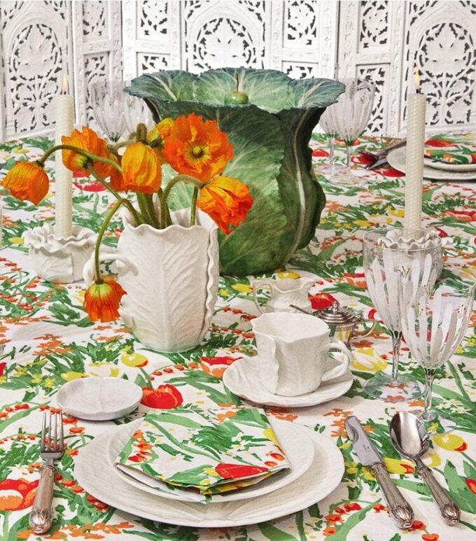 Lettuce Ware kanapétallrik, set om 4 Lettuce Ware kanapétallrik, set om 4