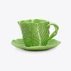 Lettuce Ware kopp och fat, set om 2 Lettuce Ware kopp och fat, set om 2