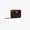 Liten Kira Diamond Quilt Distressed Zip-Around Wallet