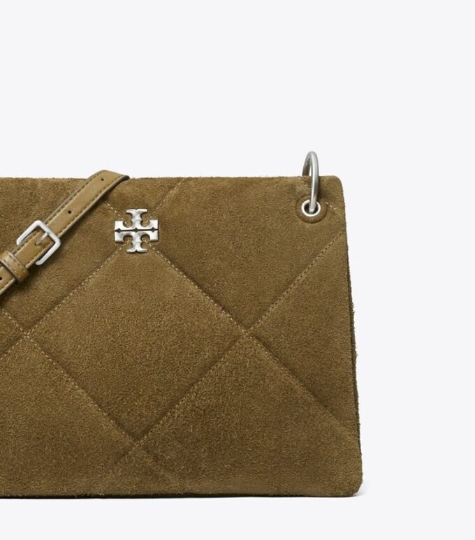 Liten Kira Diamond Quilt Suede axelväska