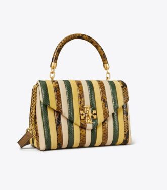 Liten Kira Stripe-väska med handtag upptill