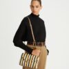 Liten Kira Stripe-väska med handtag upptill