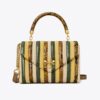 Liten Kira Stripe-väska med handtag upptill