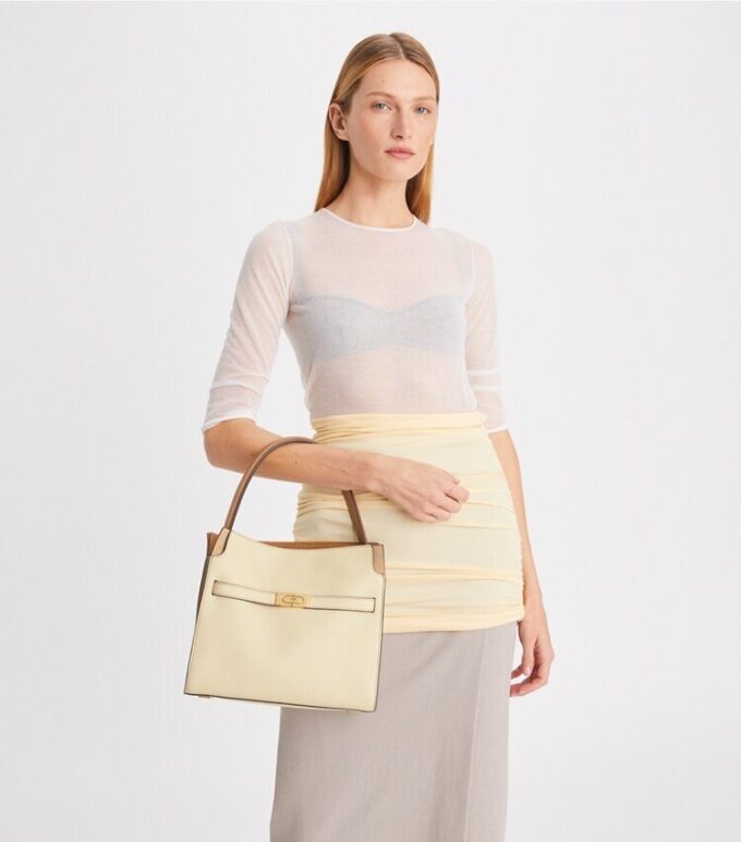 Liten Lee Radziwill Pebbled Double Bag