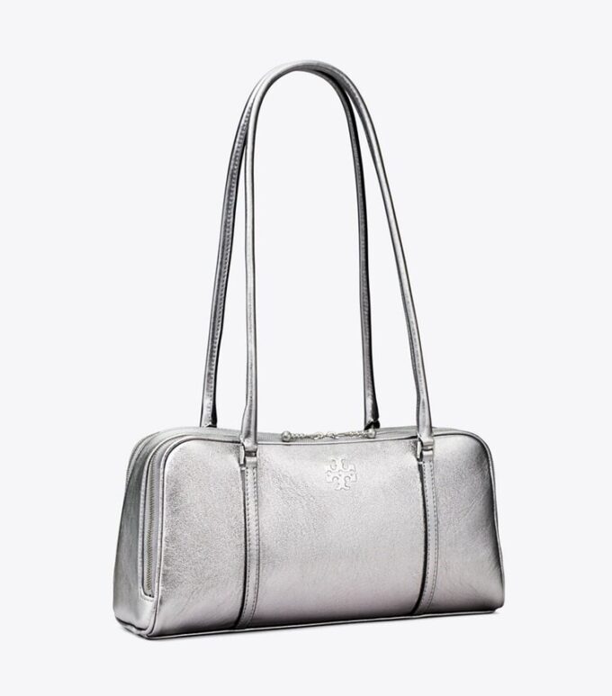 Liten metallisk Marshmallow-satchel