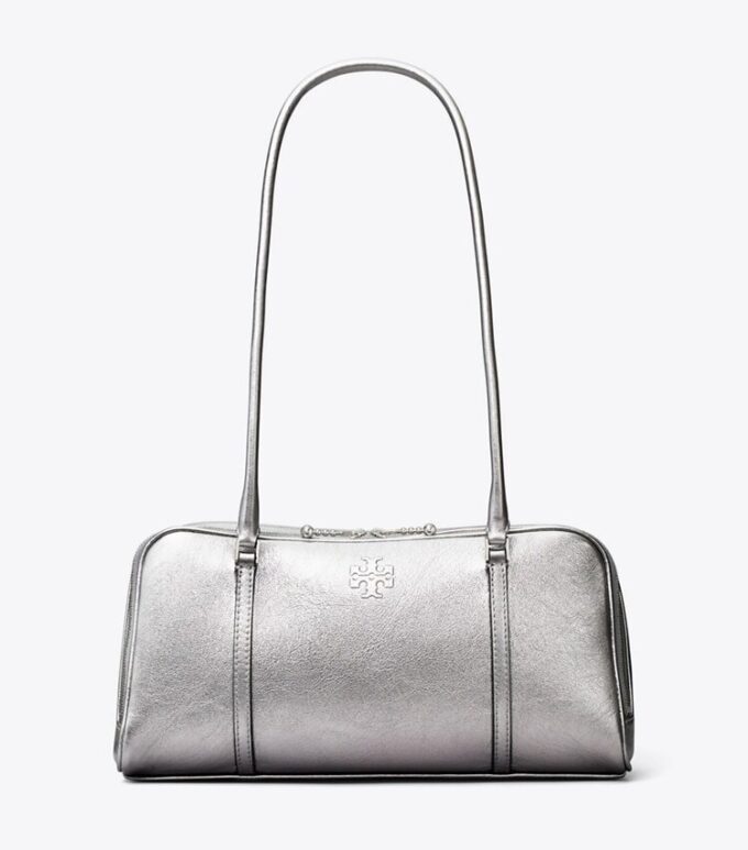 Liten metallisk Marshmallow-satchel