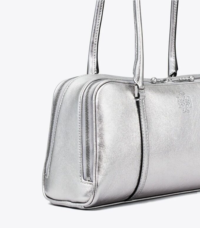 Liten metallisk Marshmallow-satchel