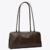 Liten satchel med Marshmallow-prägling Liten satchel med Marshmallow-prägling