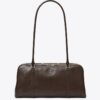 Liten satchel med Marshmallow-prägling Liten satchel med Marshmallow-prägling