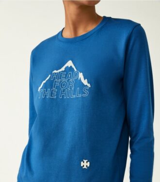 Långärmad T-shirt med tryck