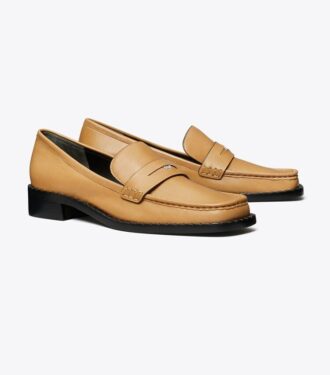 Loafers med fyrkantig tå