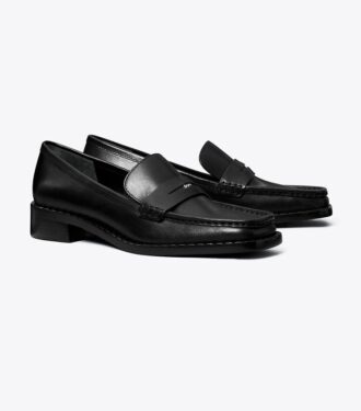 Loafers med fyrkantig tå